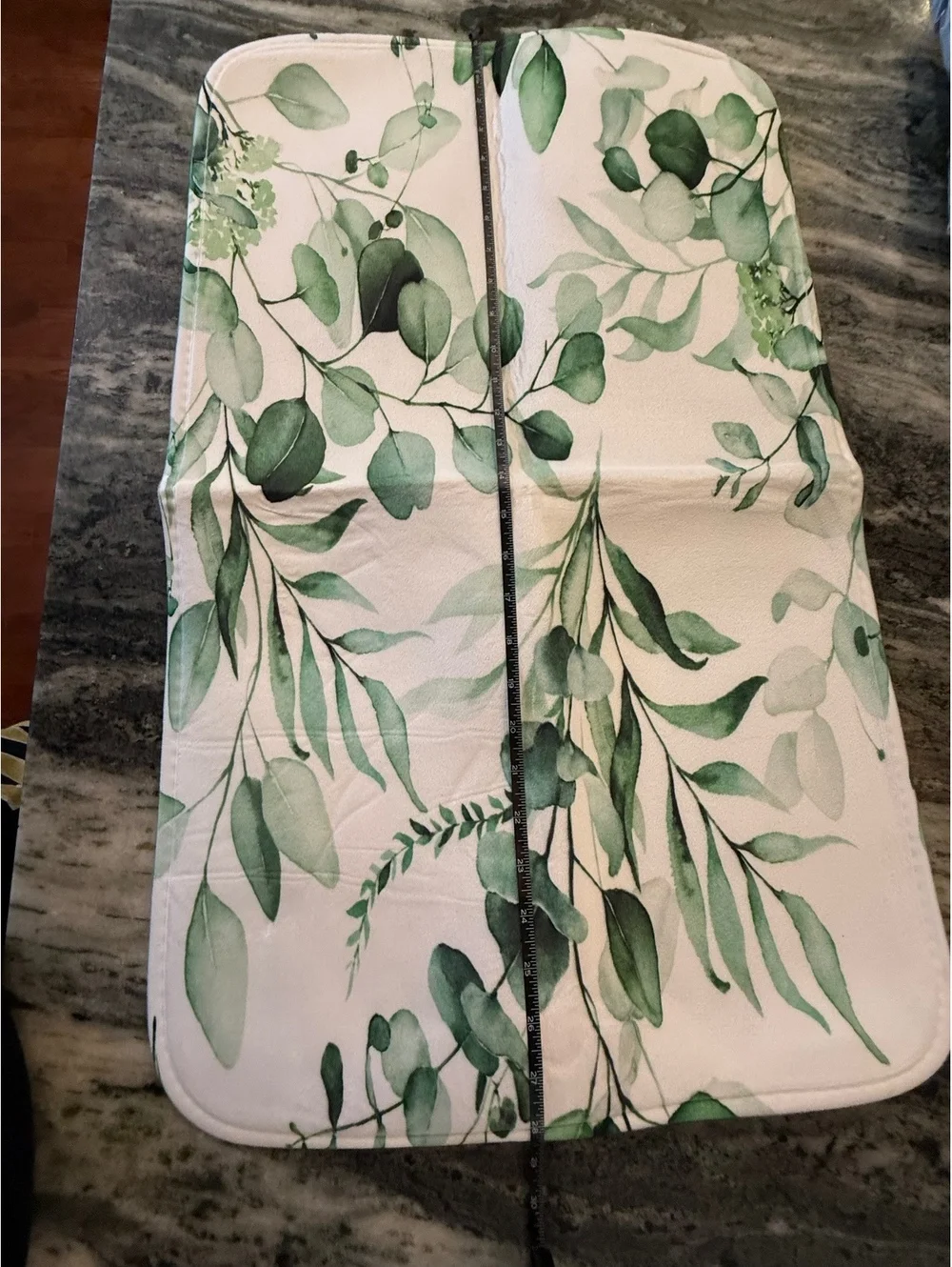 Green Plant Shower Curtain Set with Non-Slip Rugs, seat cover and floor cover
